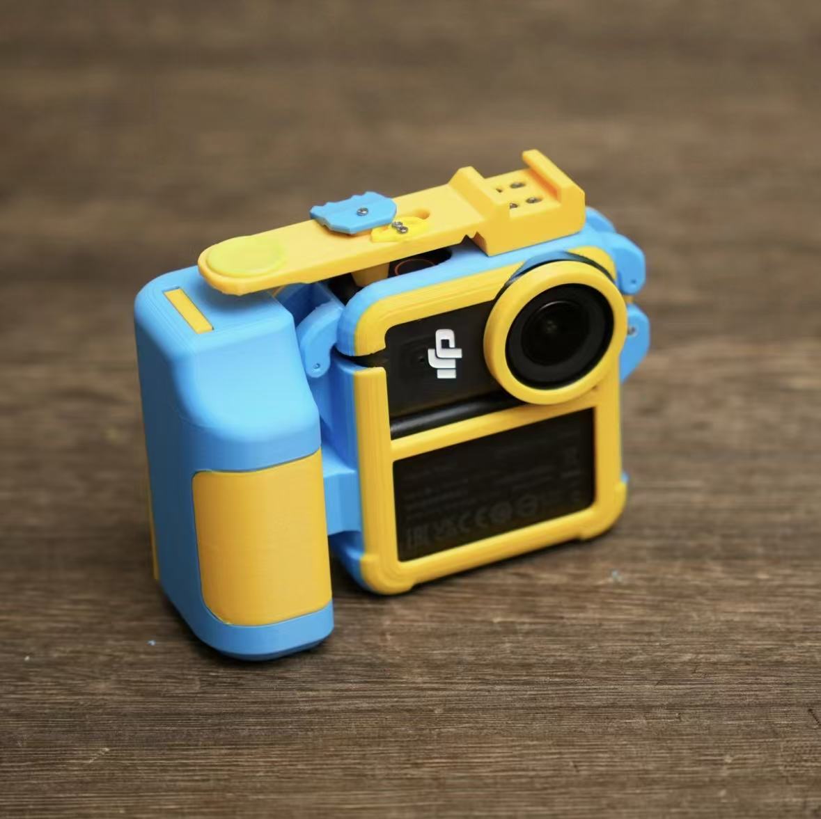 Retro Camera Cage for DJI Nano - Ergonomic Street Photography Handgrip with Mechanical Shutter