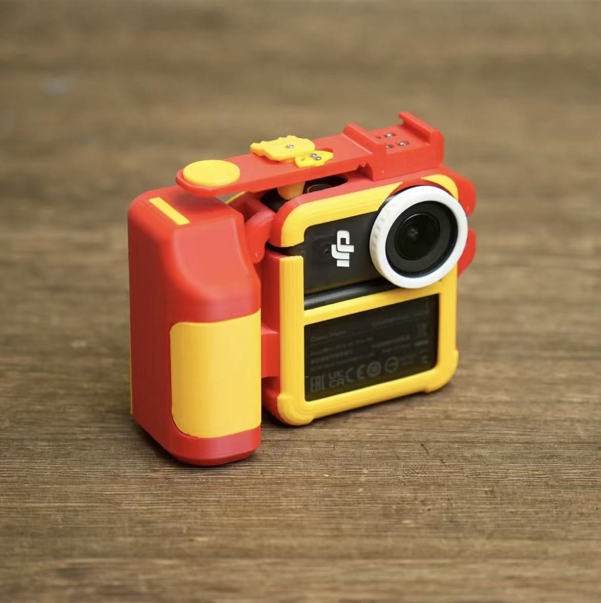 Retro Camera Cage for DJI Nano - Ergonomic Street Photography Handgrip with Mechanical Shutter