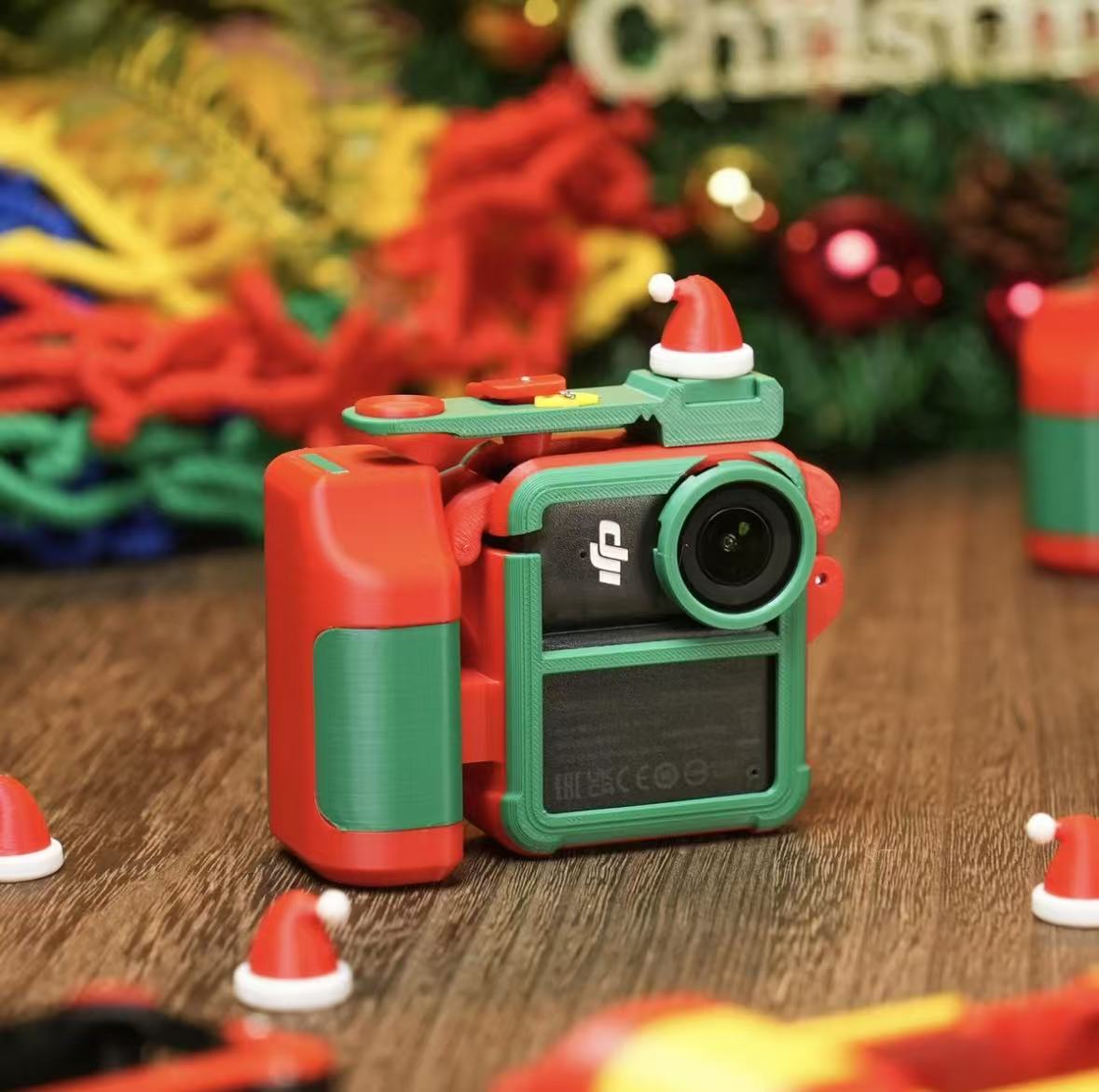Retro Camera Cage for DJI Nano - Ergonomic Street Photography Handgrip with Mechanical Shutter