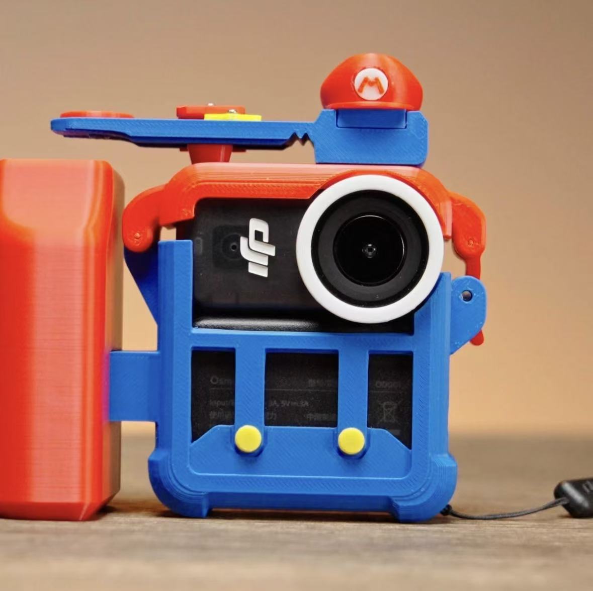 Retro Camera Cage for DJI Nano - Ergonomic Street Photography Handgrip with Mechanical Shutter